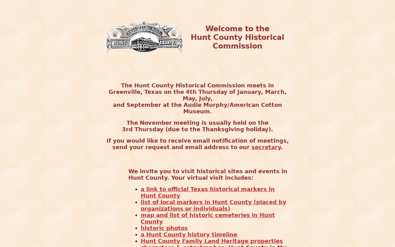 Greenville city directory history resources at the Hunt County Historical Commission